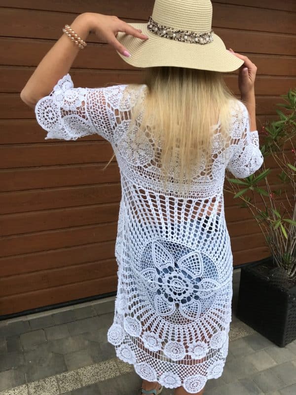 Tunika boho biała - obrazek 2