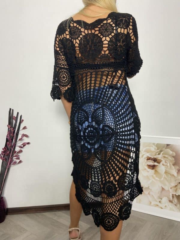 Tunika boho czarna - obrazek 2